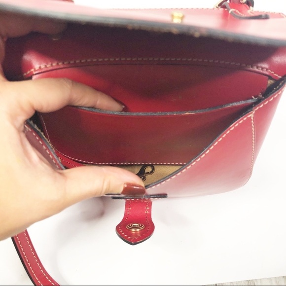 Dooney & Bourke Red Leather Happy Alto Crossbody - Picture 8 of 10